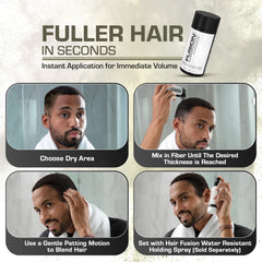 HAIRFUSION fibres-cheveux-retouche-racines facilite les retouches entre colorations.