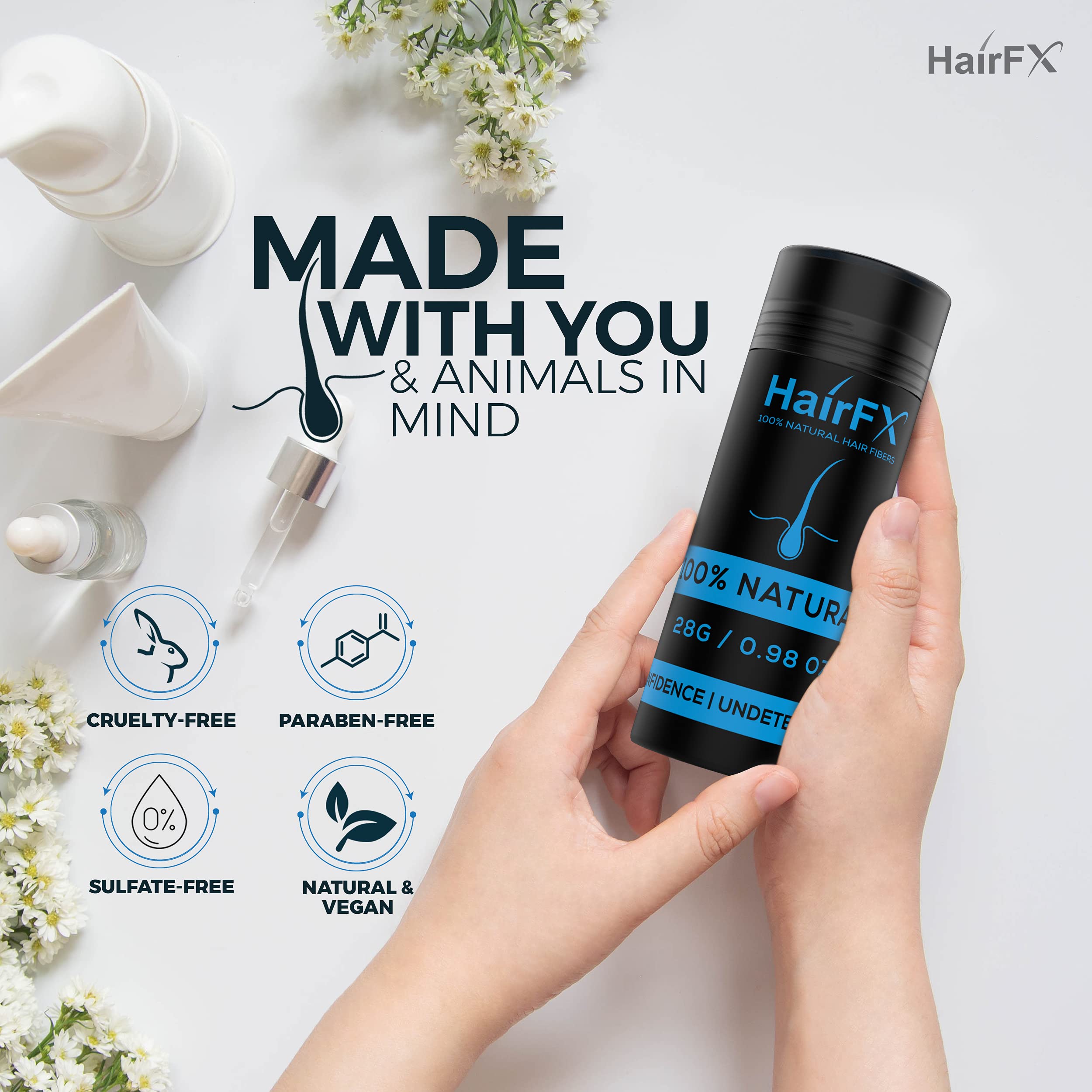 HairFX Volume durable cheveux brun foncé – fini naturel et longue tenue.