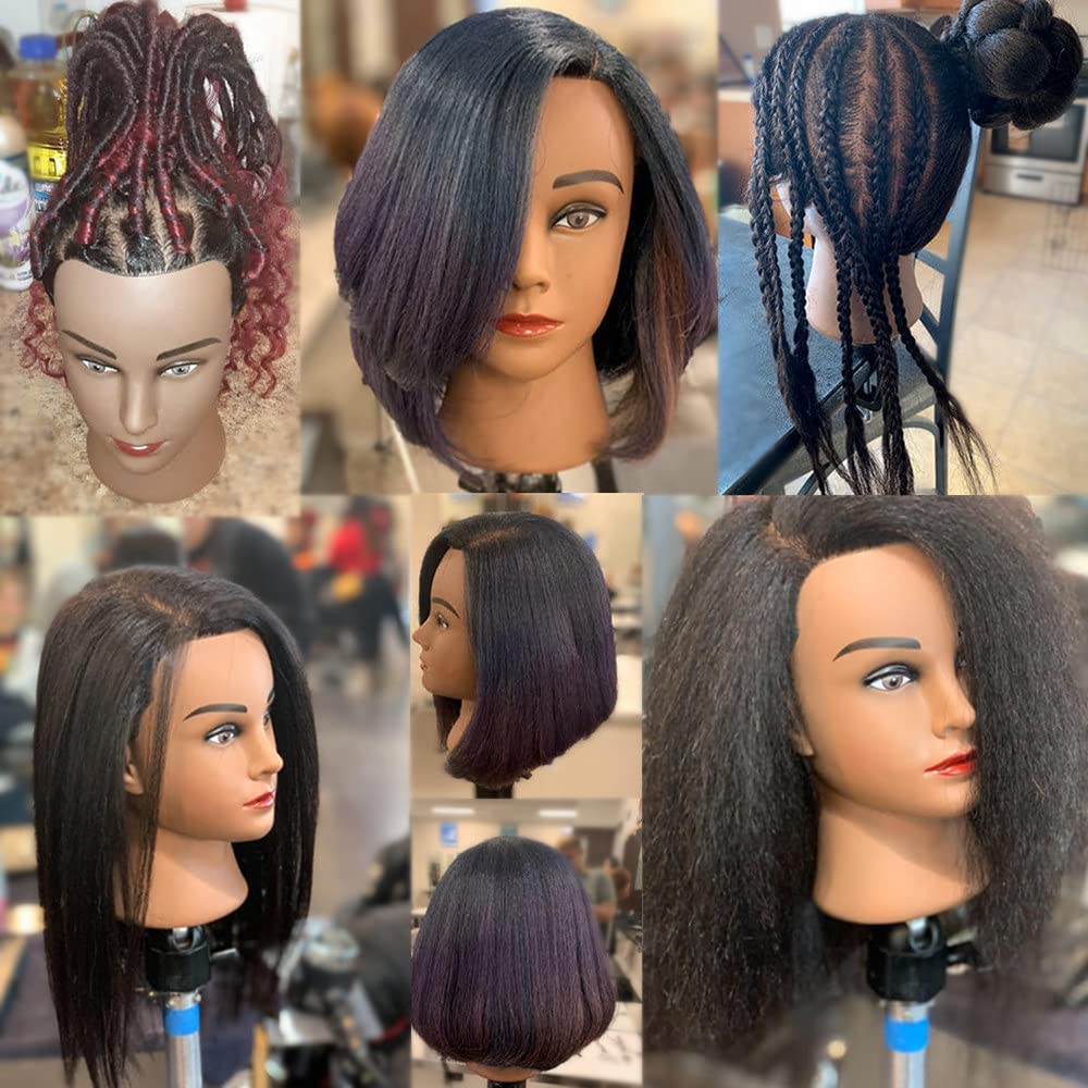 Hairingrid Tête Mannequin facile à laver et à conditionner pour pratiques régulières.