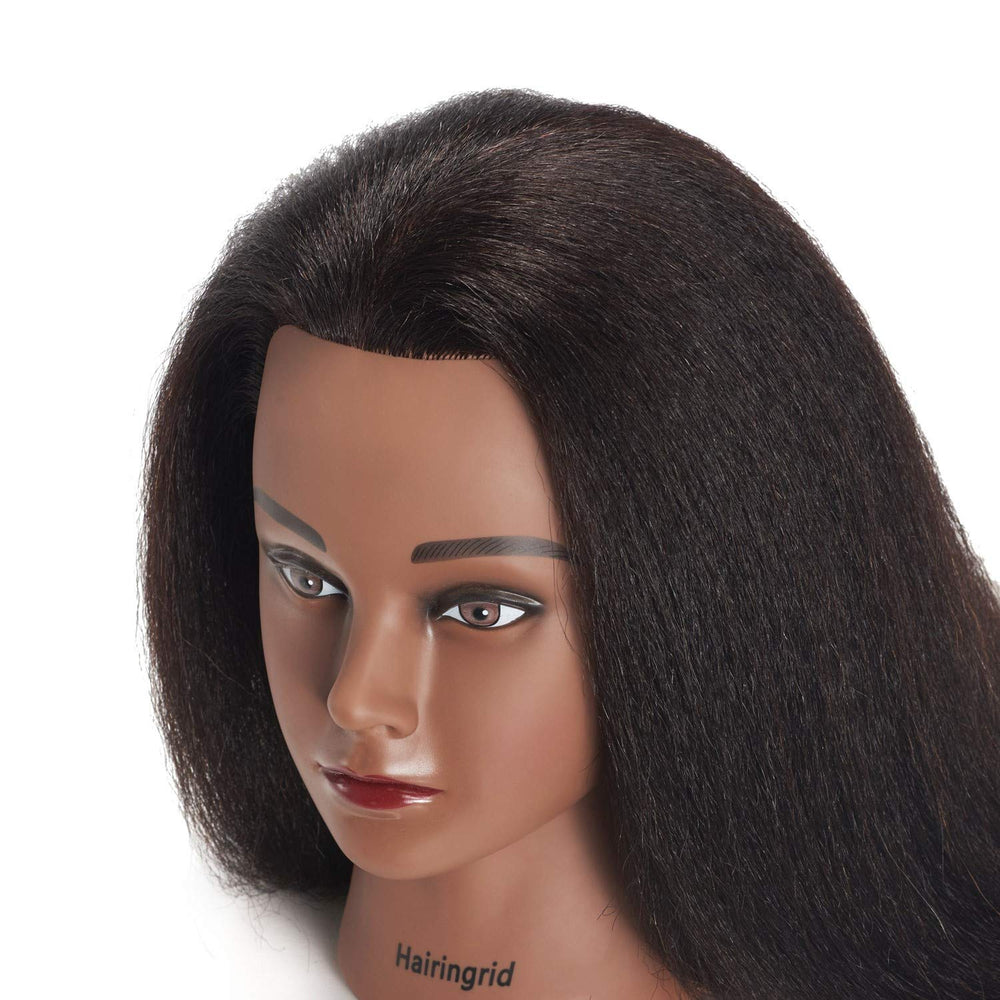 Hairingrid Tête Mannequin usage coiffage et soins réalistes.