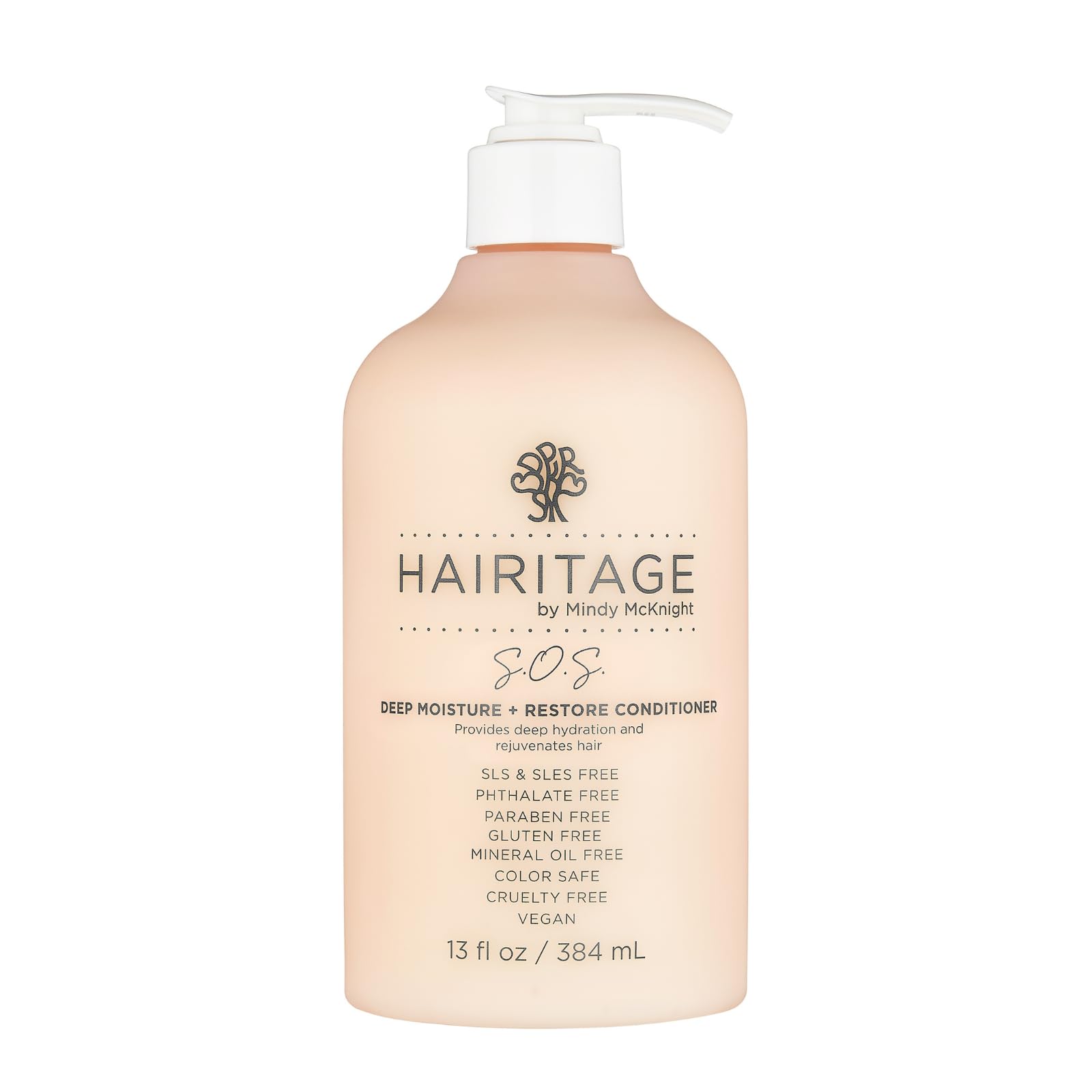 Hairitage - bouteille de conditionneur profond pour cheveux épais et bouclés.