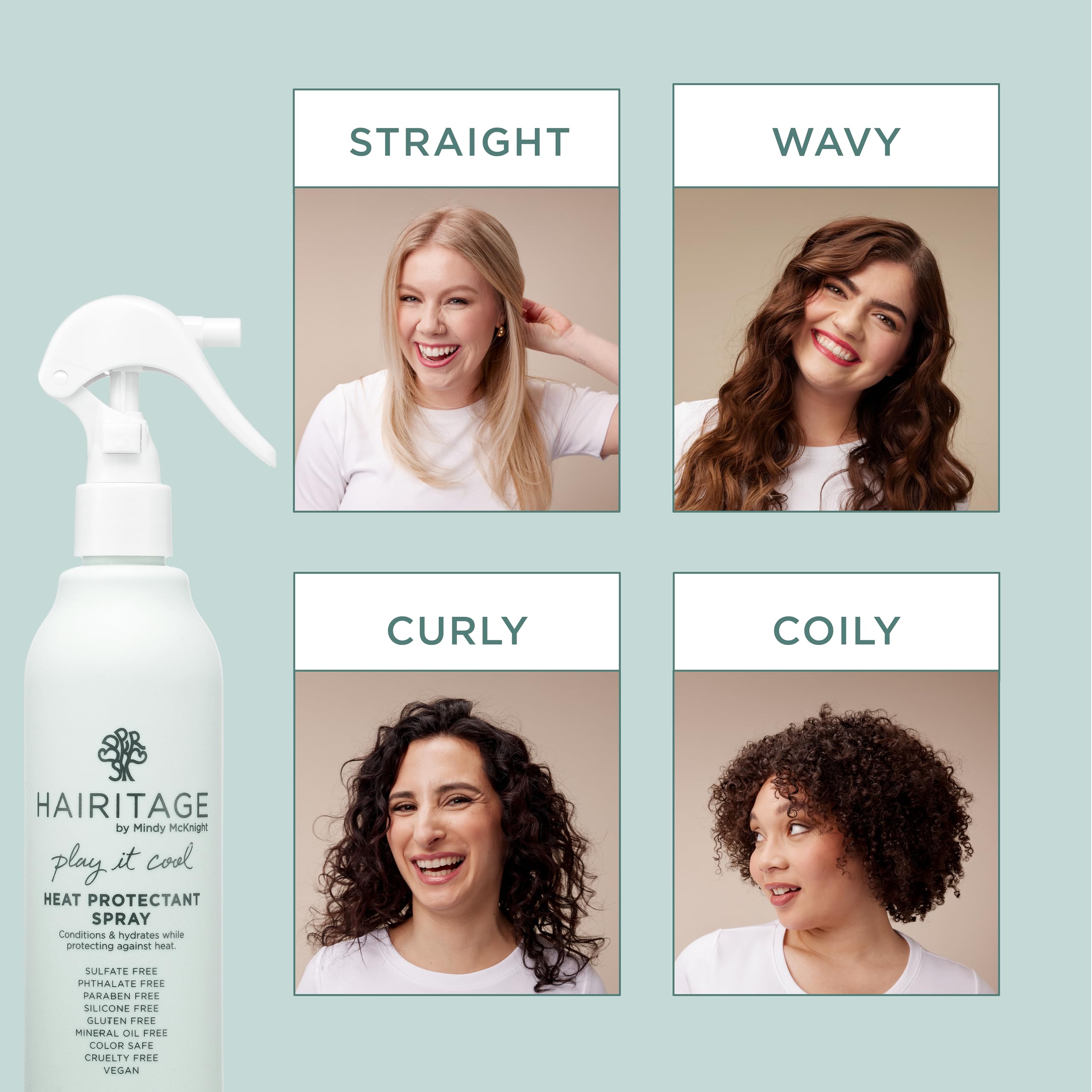 Hairitage Play It Cool: effet brillance lisse après le coiffage.