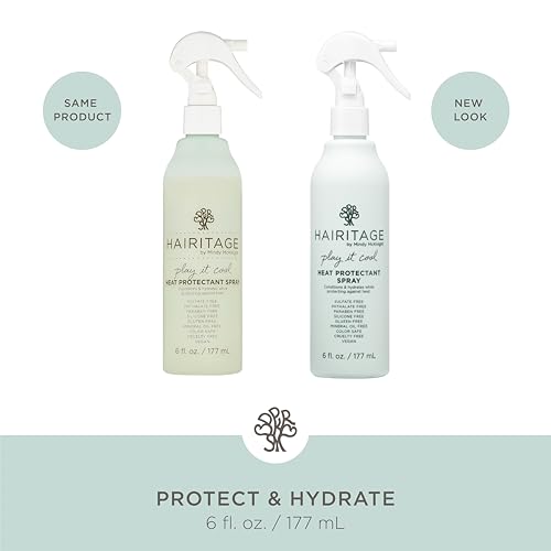 Hairitage Play It Cool: pulvérisateur hydratant renforçant les cheveux après coiffage.