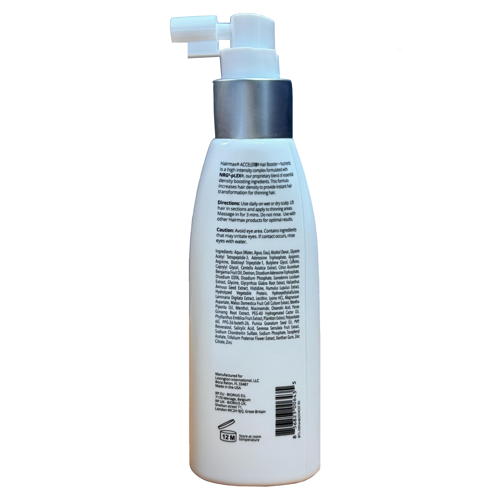Hairmax Acceler8 contribue à une chevelure plus dense et soutenue.