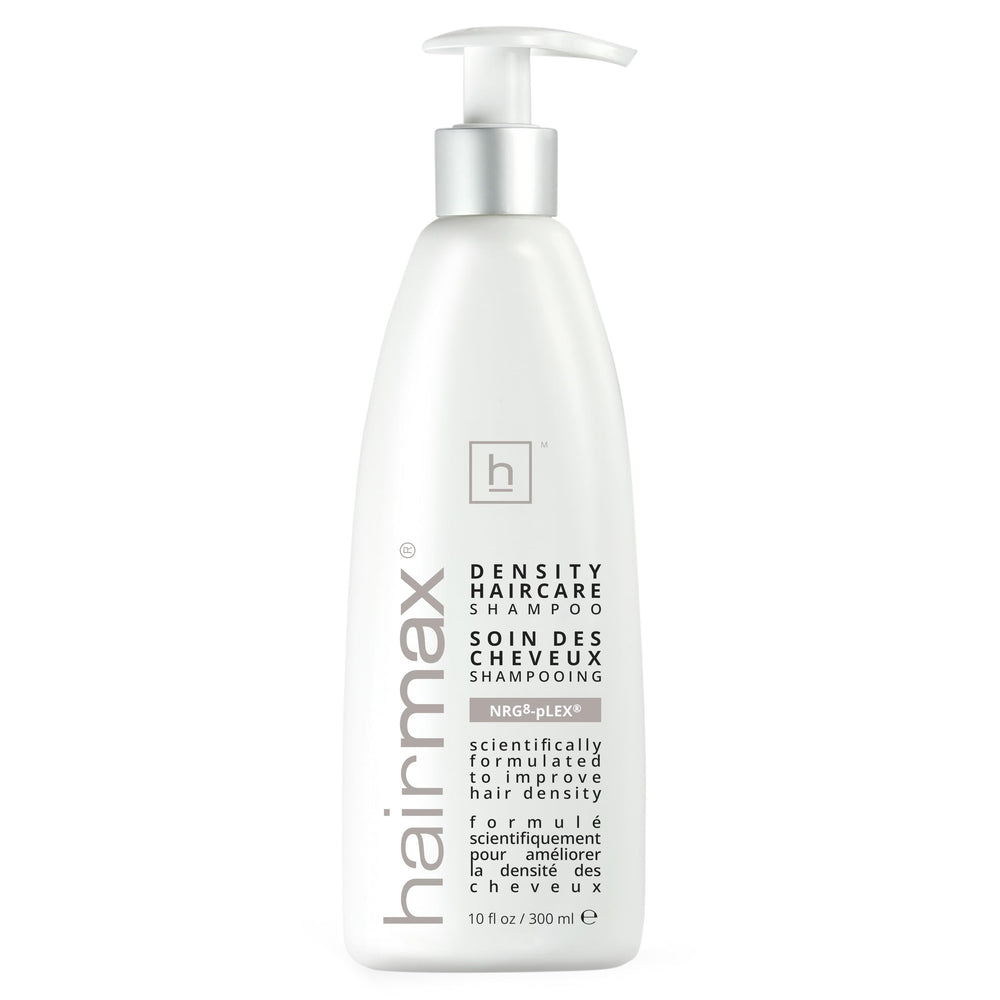Hairmax shampooing densité, bouteille 300 ml, aide à donner l'apparence de cheveux plus denses et sains.