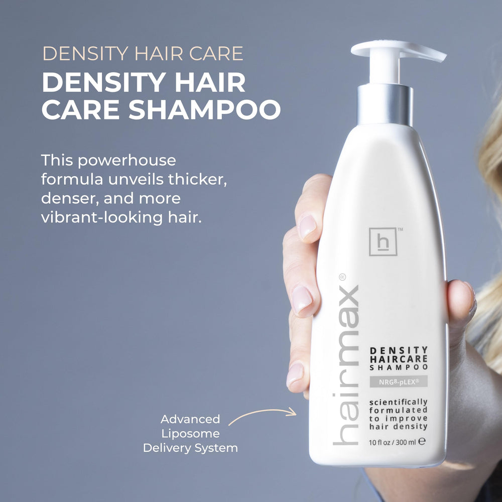 Hairmax shampooing densité, technologie liposome assurant une absorption optimale des actifs.