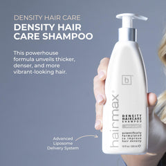 Hairmax shampooing densité, technologie liposome assurant une absorption optimale des actifs.