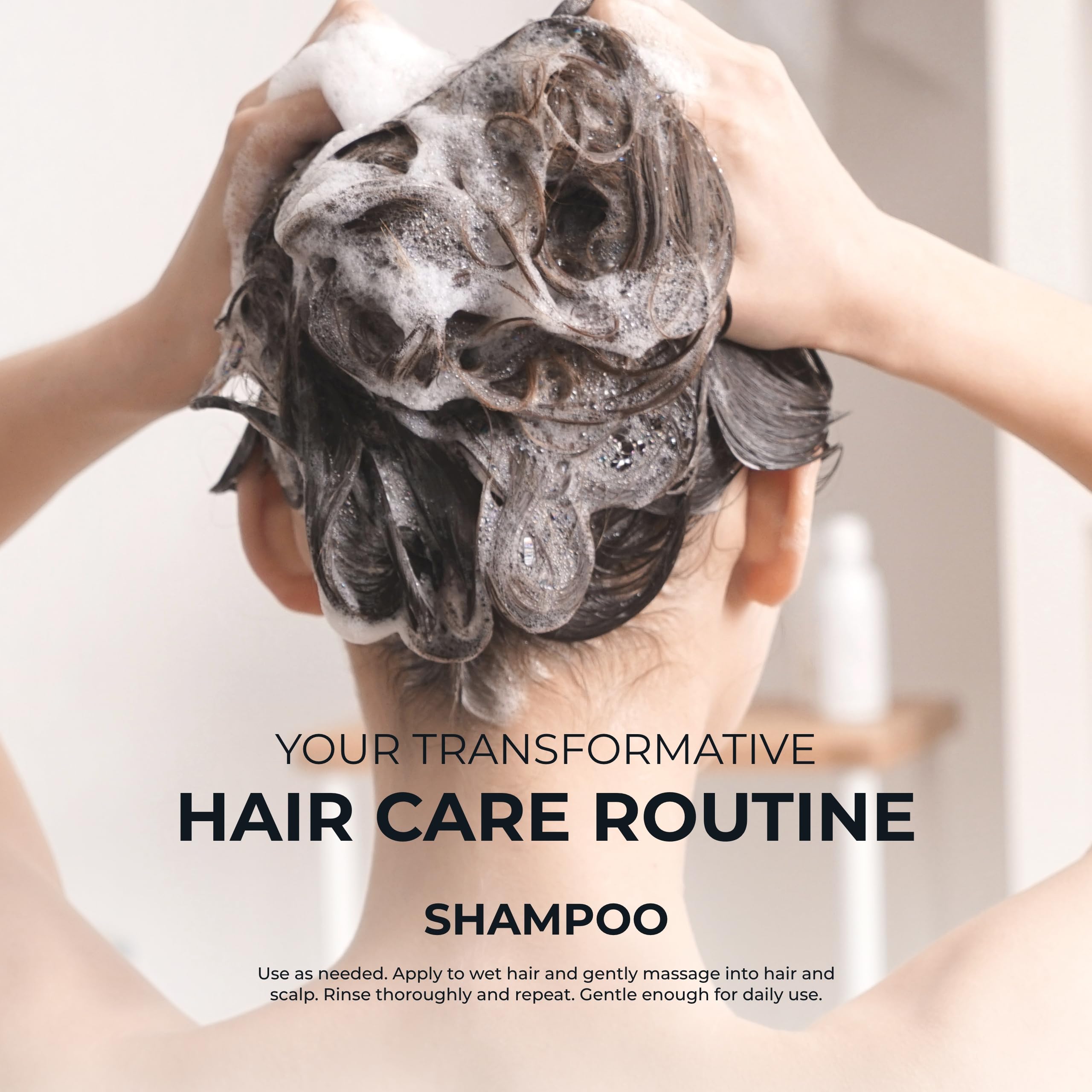 Hairmax shampooing densité, formule sans sulfates et parabènes pour cuirs chevelus sensibles.