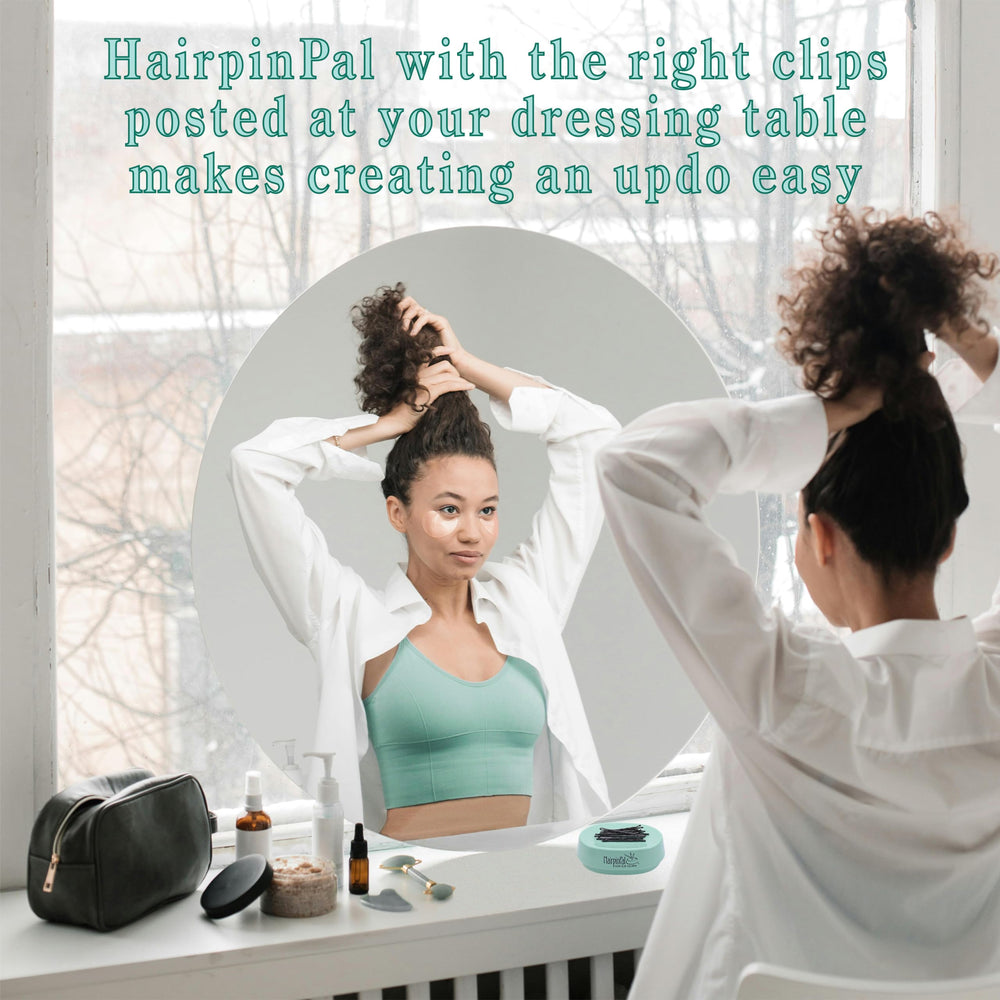 HairpinPal épingles incluses, rangement simple et pratique.