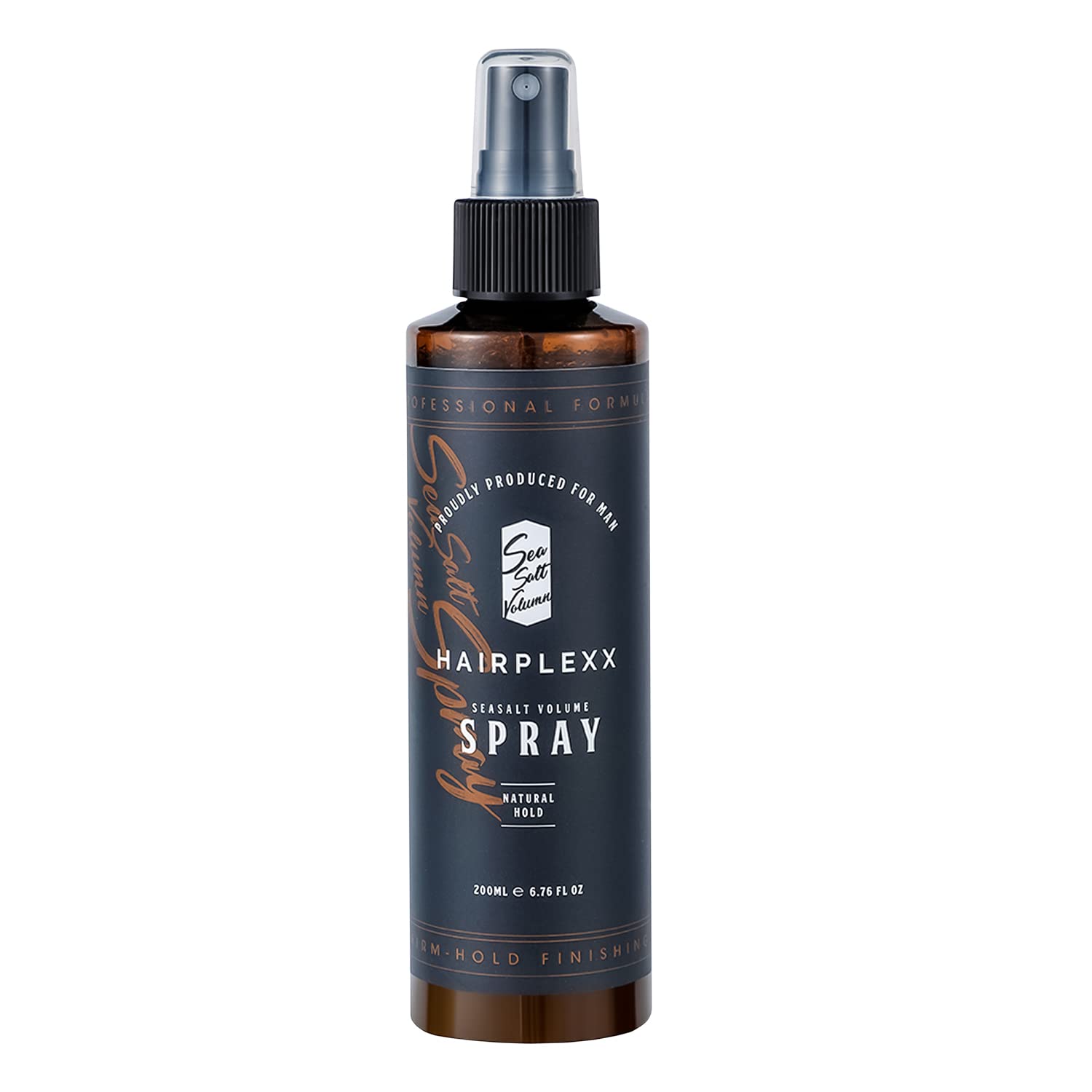 Hairplexx Sea Salt Volume Spray bottle with ocean fresh branding for natural thickness.
