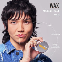 Cire Hairstory offre la définition des boucles sans effet collant.