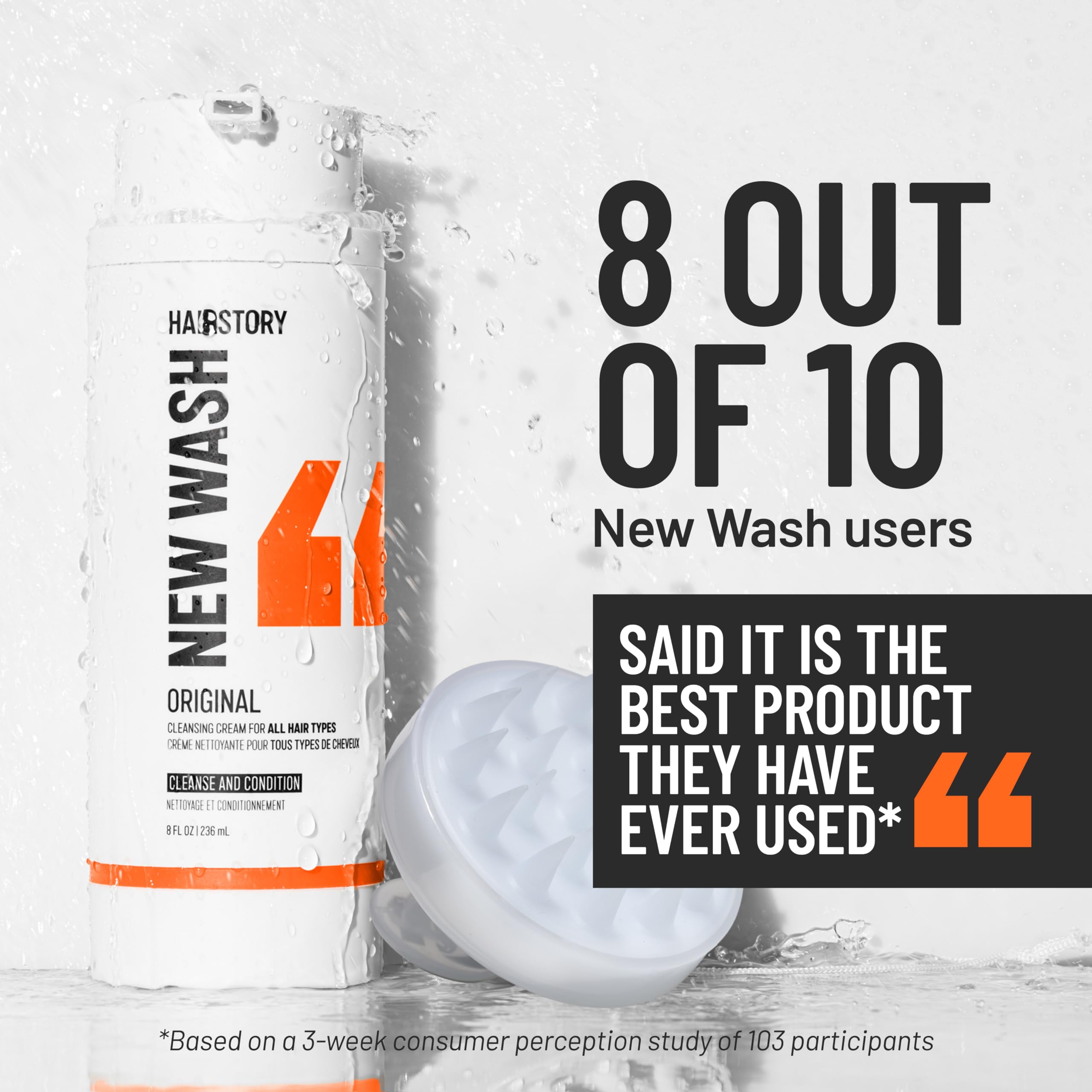 Adapté à tous types de cheveux et couleurs avec Hairstory New Wash Original