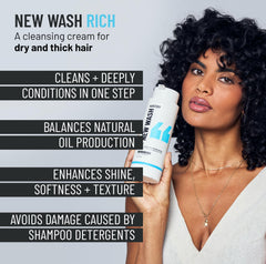 Hairstory New Wash Rich – texture crème lavante crèmeuse, facile à appliquer