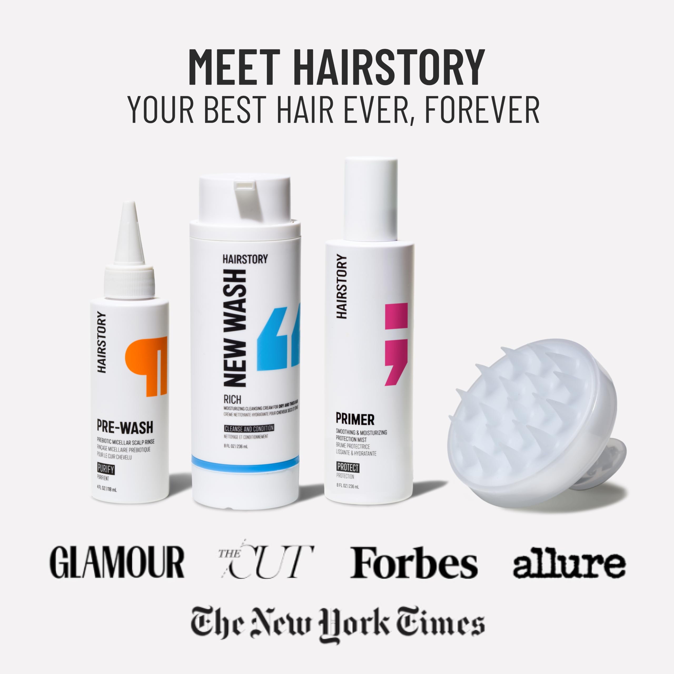 Hairstory New Wash Rich – hydratation en profondeur pour cheveux secs et texturés