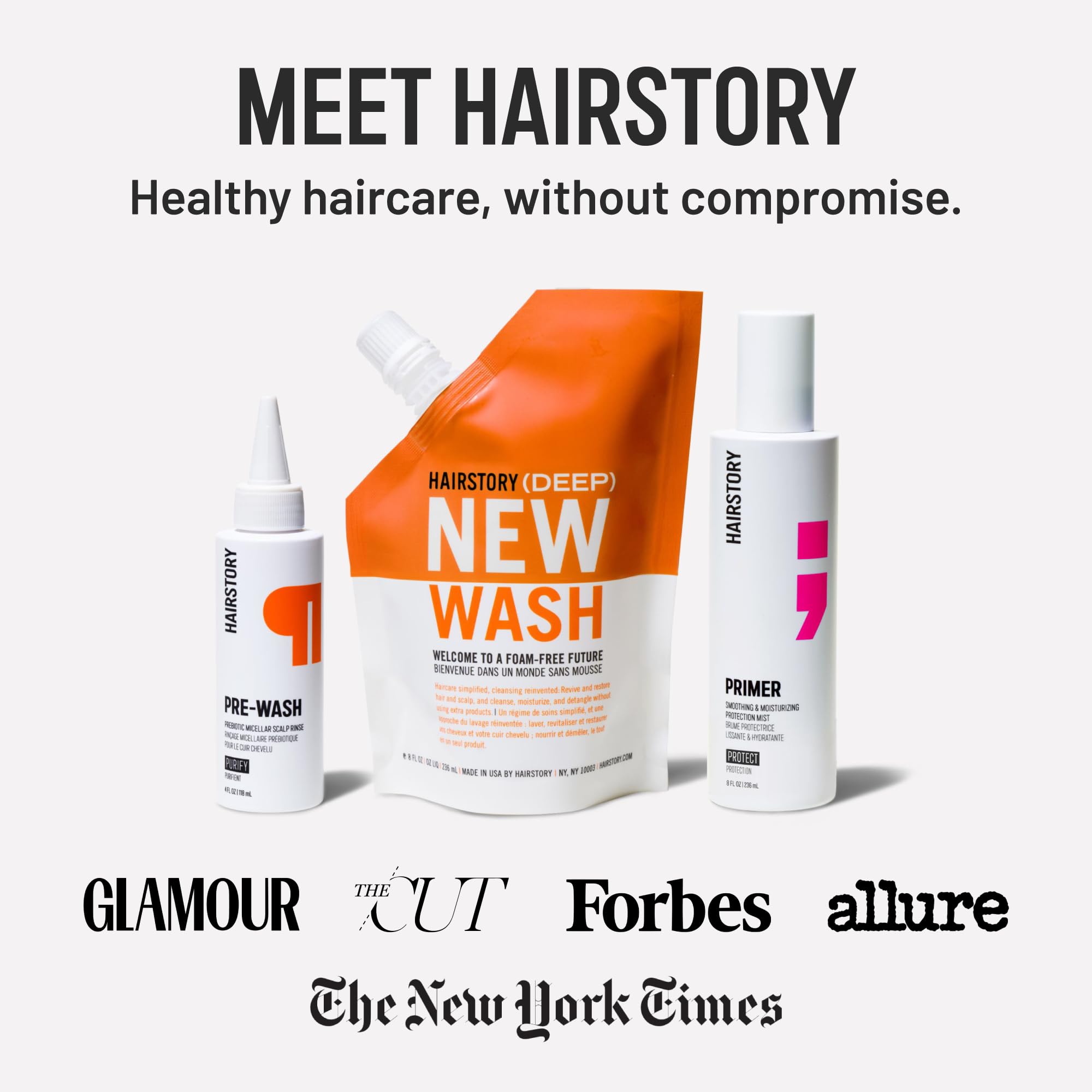 Soin du cuir chevelu sain et parfum discret avec Hairstory New Wash