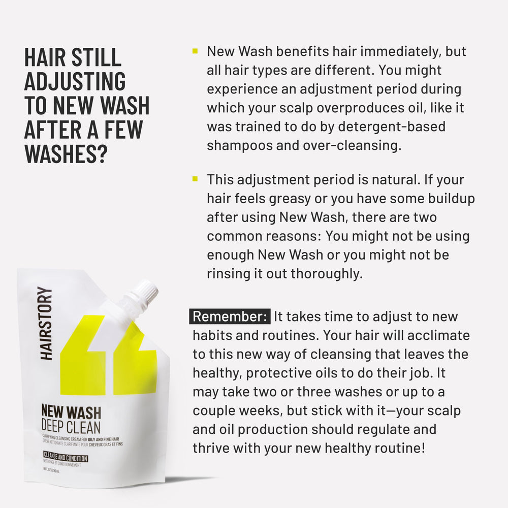 Volume et corps accrus sur cheveux fins avec Hairstory New Wash