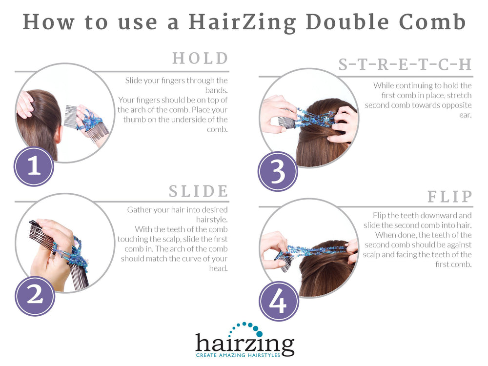 HairZing brosse-application-comfy-updo: usage simple pour coiffures quotidiennes