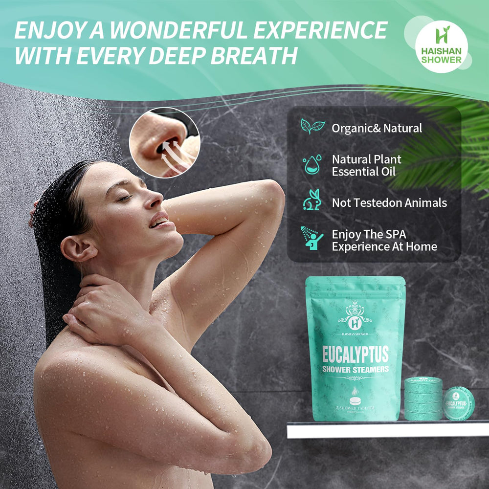 Bombe de douche HAISHAN SHOWER emballage-cadeau, cadeau pratique et élégant pour elle et lui.