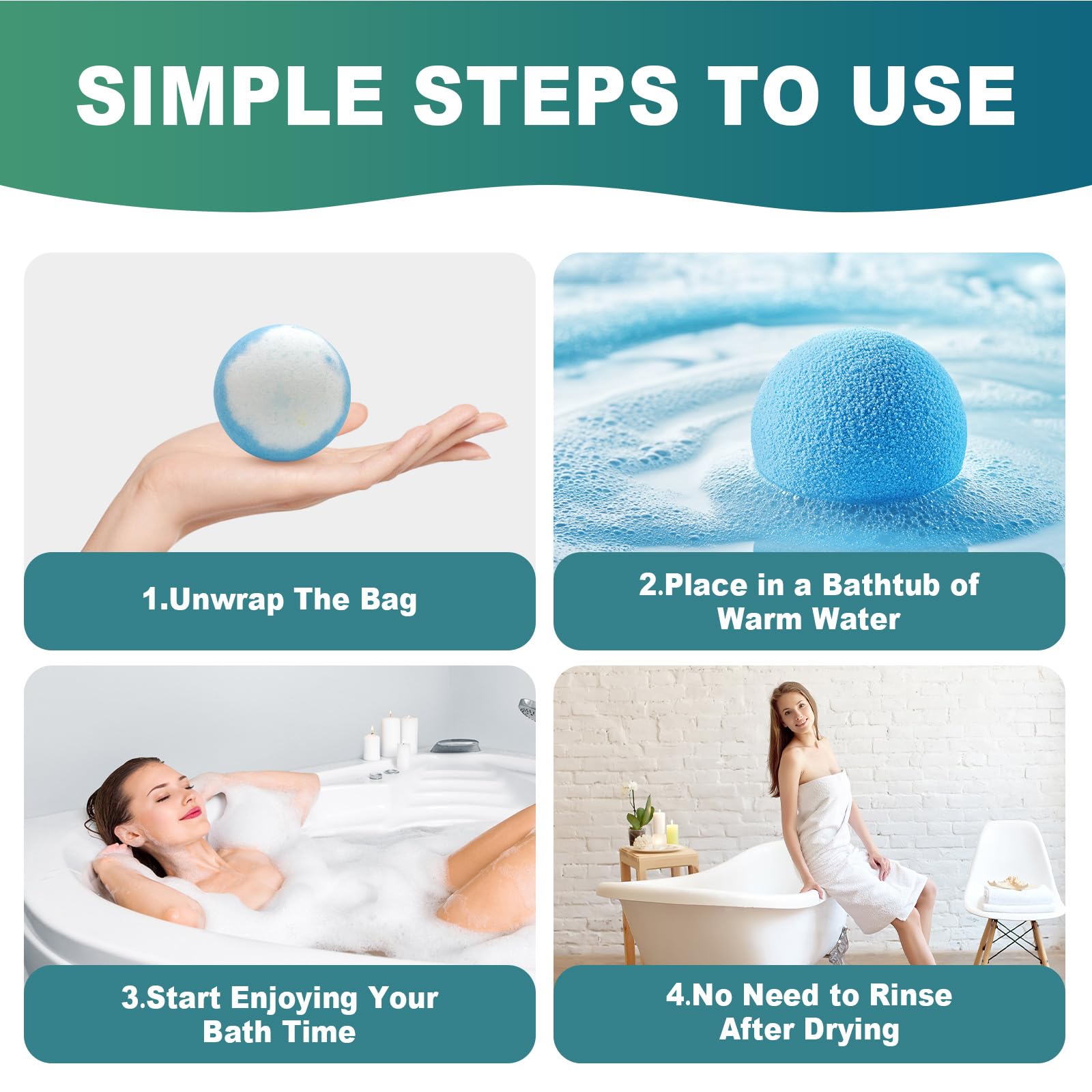 HAISHAN SHOWER bombe de bain camomille et jasmin pour relaxation