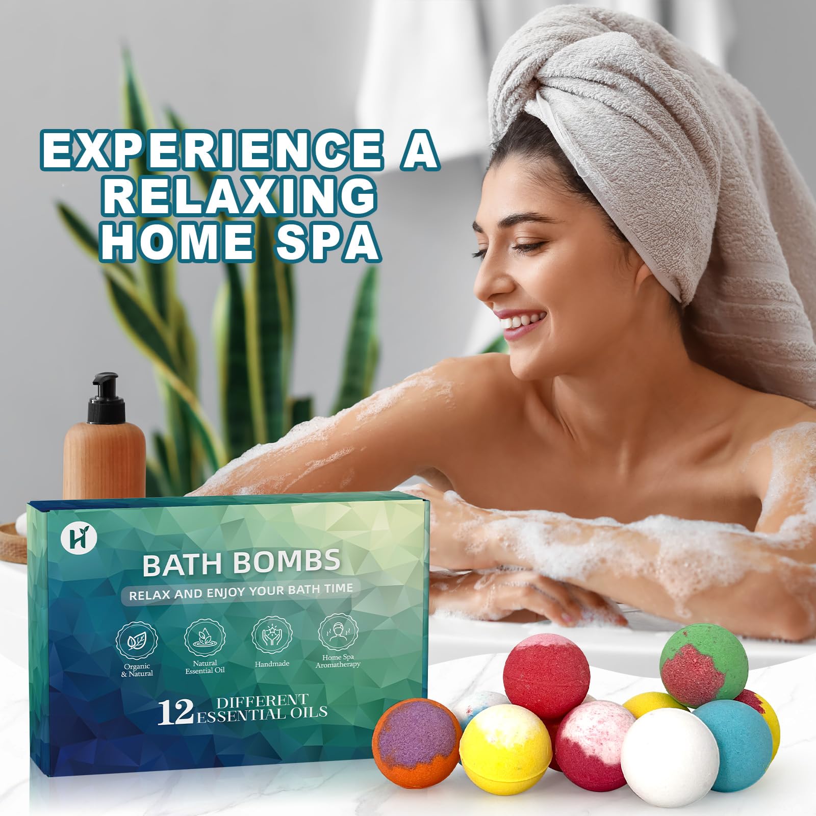 HAISHAN SHOWER bombe de bain couleurs vives pour expérience ludique