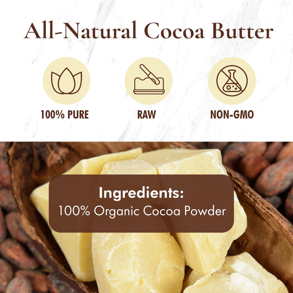 HalalEveryDay Beurre cacao brut utilisé en pâtisserie et chocolat maison