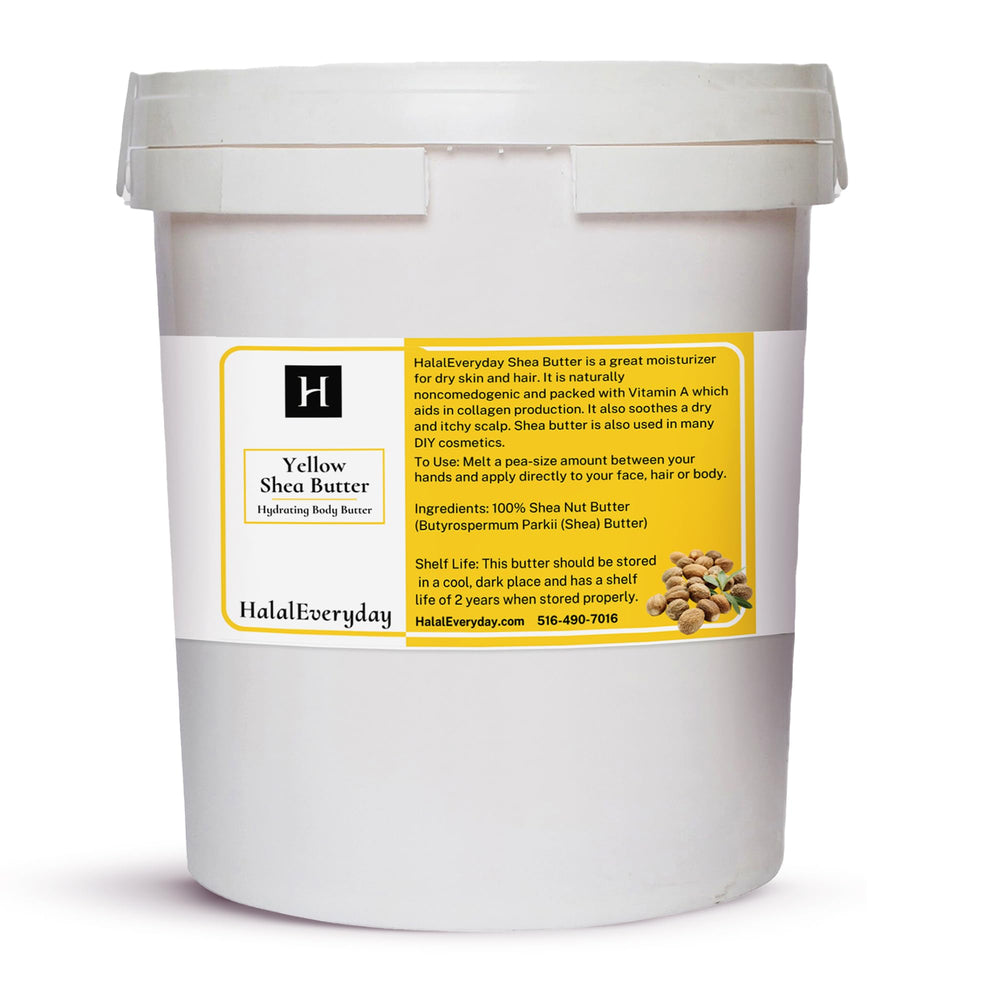 HalalEveryDay Beurre karité jaune naturel – couleur authentique et arôme subtil.
