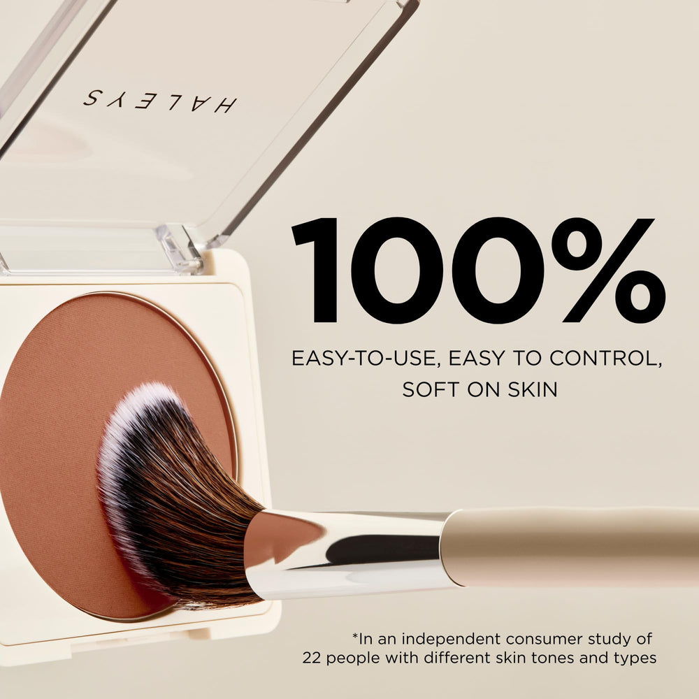 Pinceau contour HALEYS polyvalent pour bronzer et fond de teint.