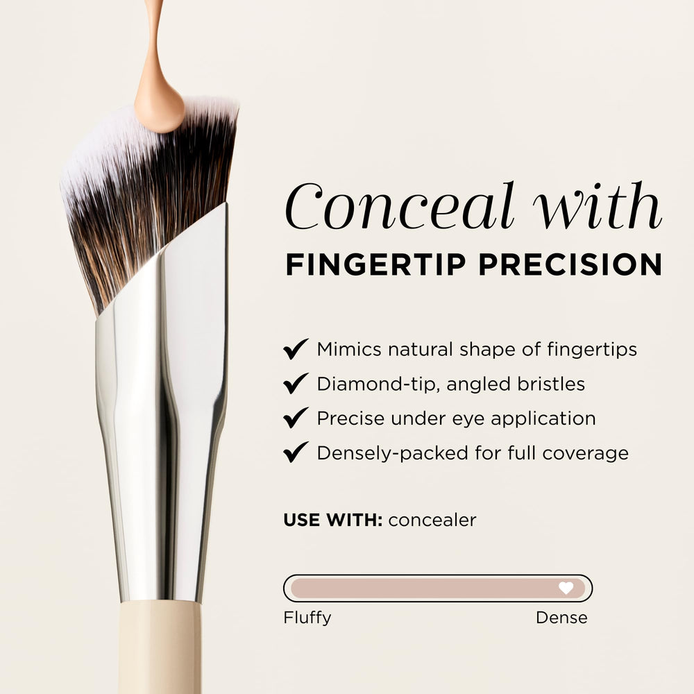 Pinceau HALEYS pour mélange sans traces sur crème, liquide et poudre.