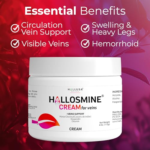 Application sur la jambe avec Hallosmine, confort et légèreté potentiels