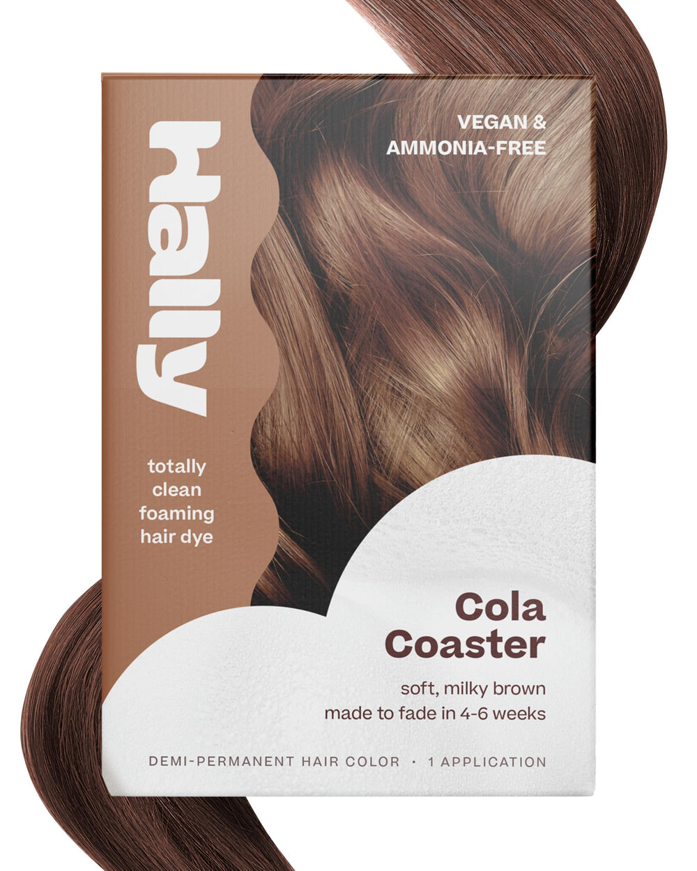 Hally Hair Cola Coaster, bouteille — application fluide sans goutte et contrôle précis.
