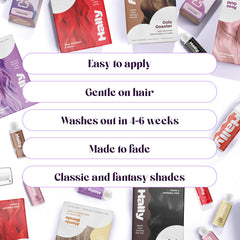 Les gants sans latex inclus avec Hally Hair Cola Coaster offrent protection confortable.
