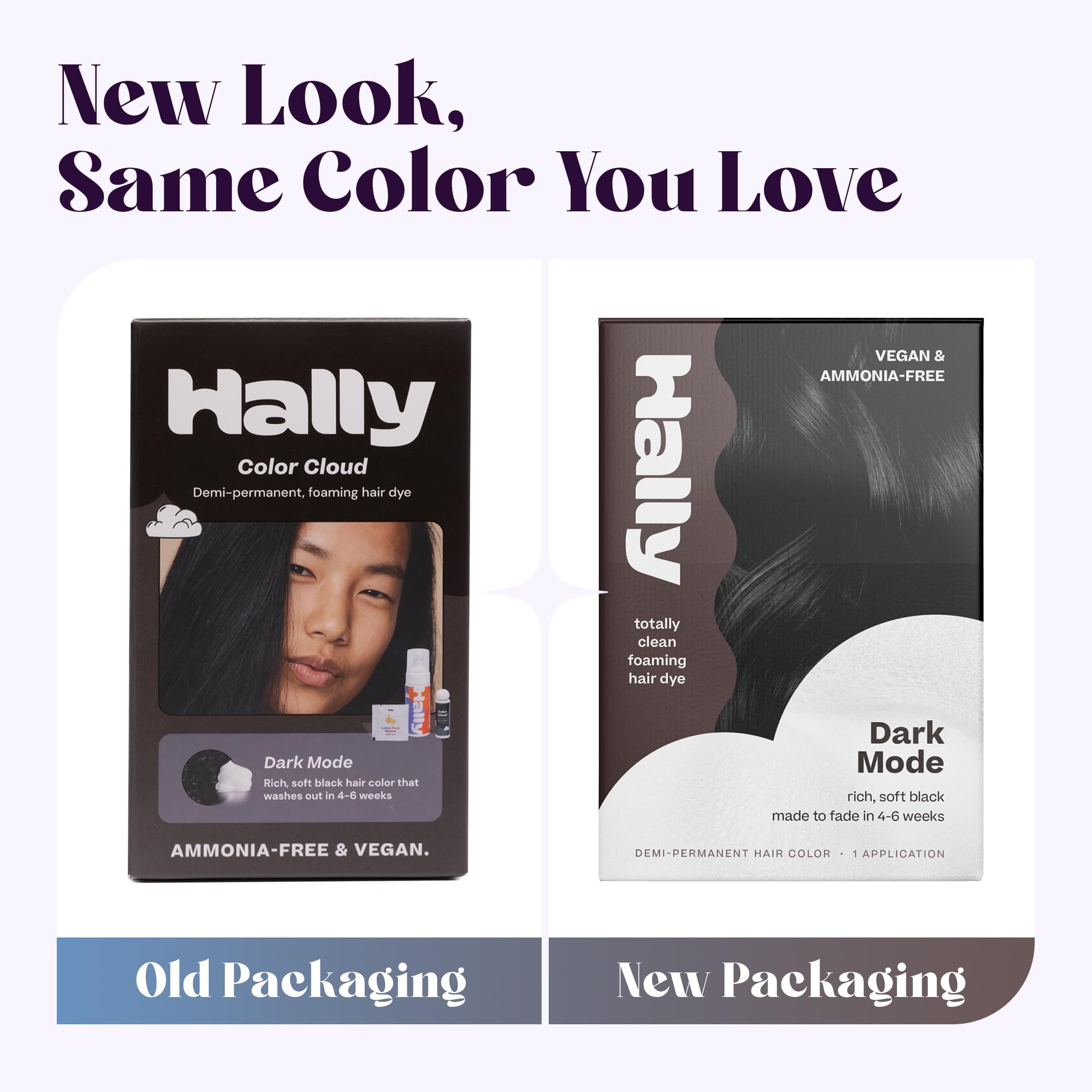 Ingrédients camomille lavande ginseng aloe dans Hally Hair Color Cloud