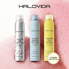HALOVIDA Shampooing Sec Invisible Yuzu, aerosol prêt à revitaliser les racines