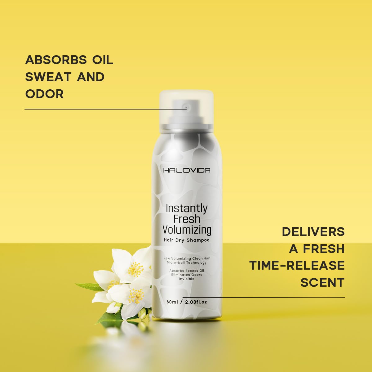 HALOVIDA volume immédiat pour cheveux frais et rebondis.