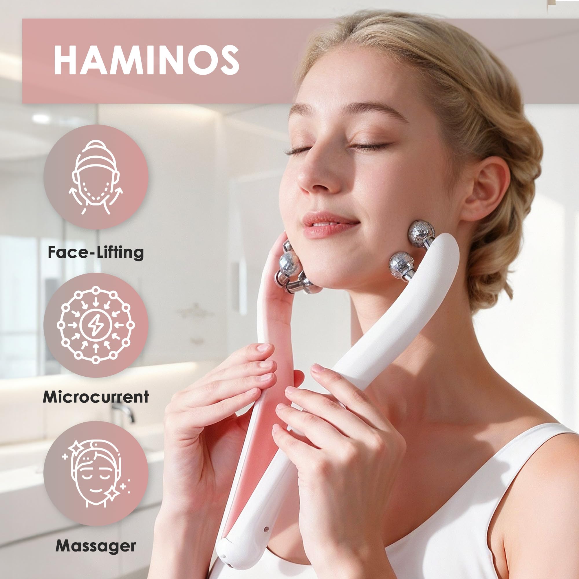 HAMINOS Massageur USB-C rechargeable, sans fil et pratique