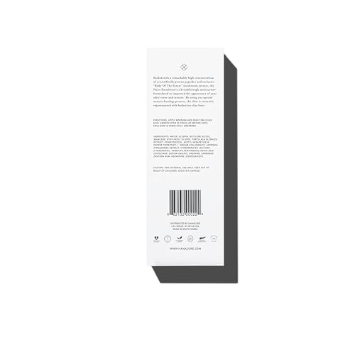 Hanacure Nano Emulsion, concentré en peptides, peau plus ferme et tonifiée