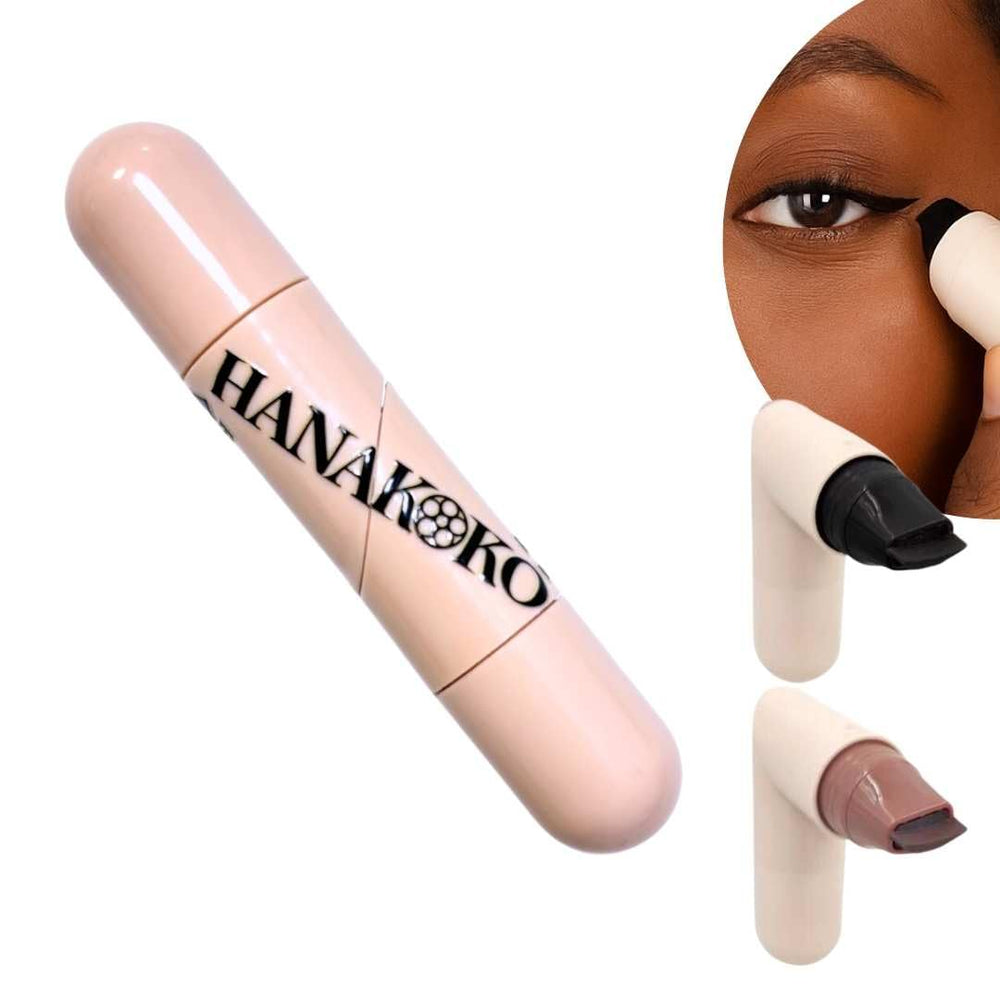 Hanakoko tampon-trait-yeux rotatif définition brun doux: fini naturel tout au long de la journée.