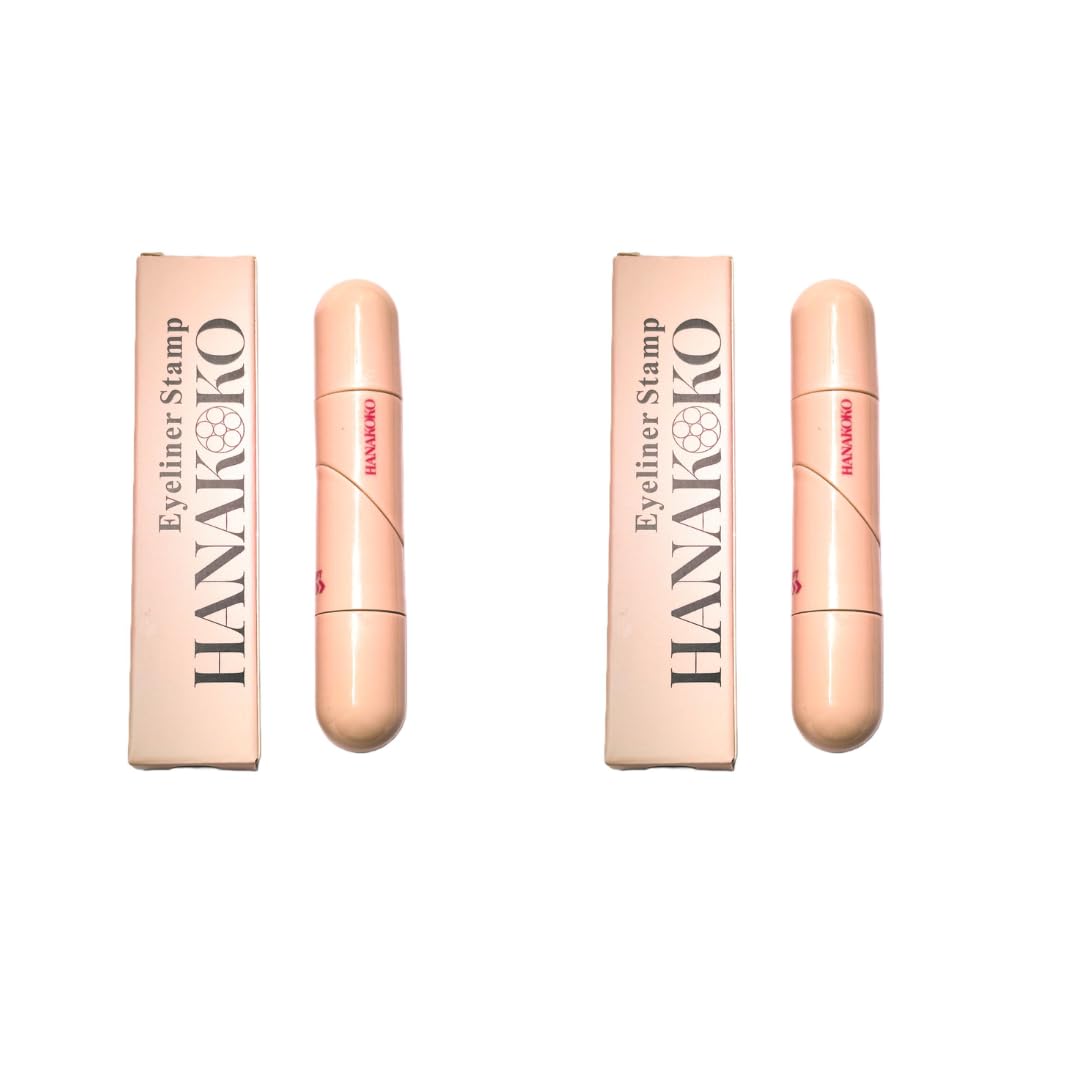 Hanakoko tampon-trait-yeux rotatif noir-marron: précision rapide et tenue longue durée.