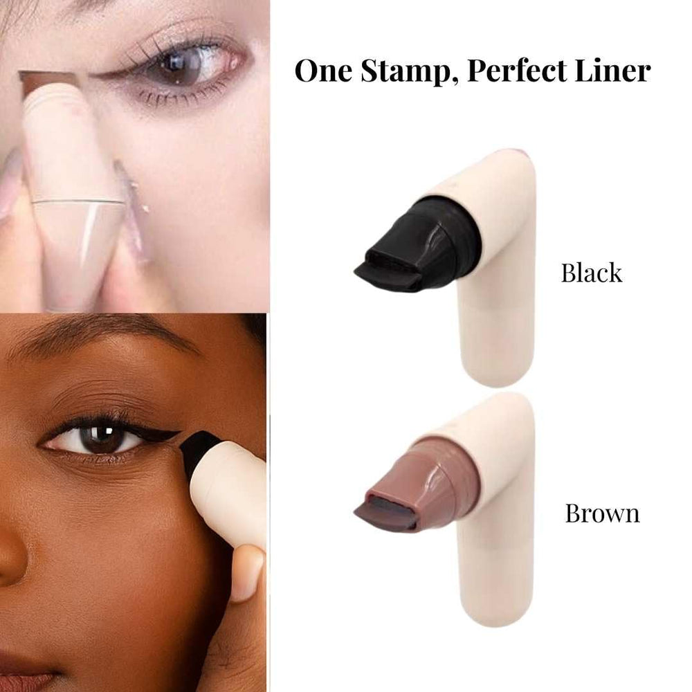Hanakoko tampon-trait-yeux rotatif pigment noir: définition et tenue longue durée.