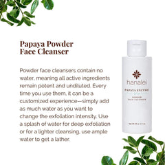 Hanalei Papaya Poudre Visage Botanique hawaïenne pour peaux sensibles