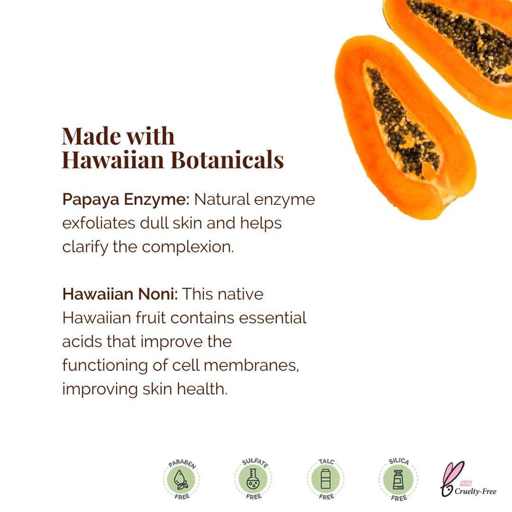 Hanalei Papaya Poudre Visage Formule cruelty-free et sans parabènes