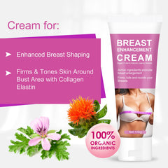 HANASCAR Crème d’augmentation mammaire – composition naturelle et ingrédients adaptés.