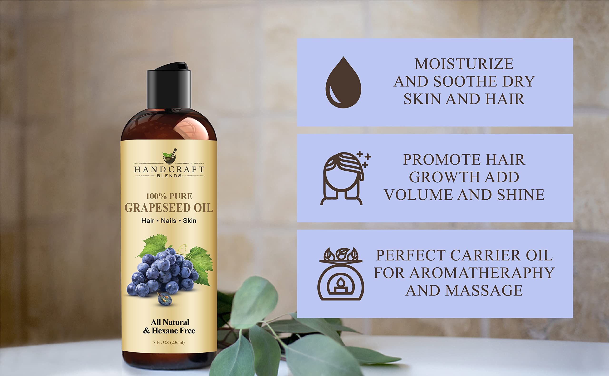 Sans parfum, adapté à toutes les peaux sensibles Handcraft Blends