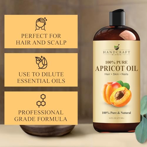 Cheveux brillants grâce à l'huile d'abricot Handcraft Blends