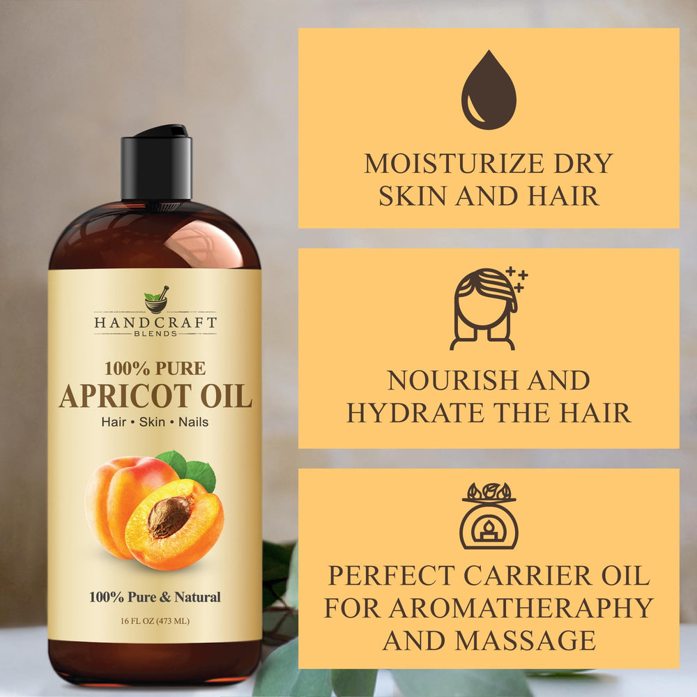 Massage avec l'huile d'abricot Handcraft Blends — douceur et absorption