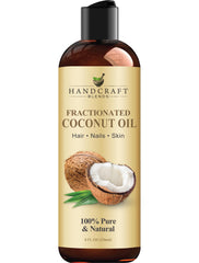 Handcraft Blends huile coco fractionnée 236 ml, flacon hydratation légère.
