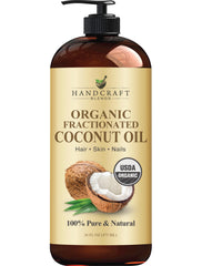 Handcraft Blends huile coco fractionnee – bouteille pratique pour hydratation visage et corps.