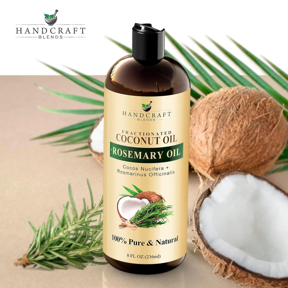 Cheveux plus brillants avec Handcraft Blends huile coco fractionnée fractionnée.