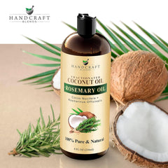 Cheveux plus brillants avec Handcraft Blends huile coco fractionnée fractionnée.