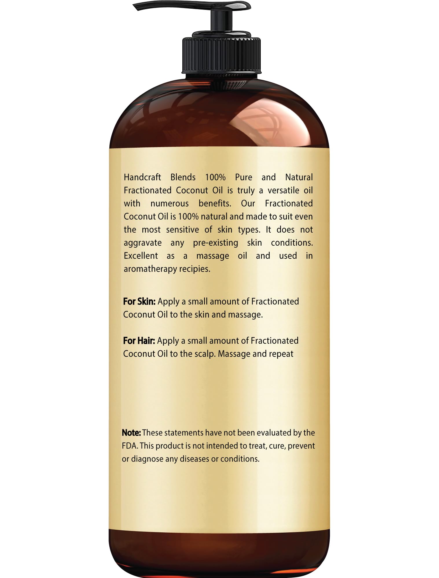 Handcraft Blends huile coco fractionnée, peau soyeuse et hydratation légère